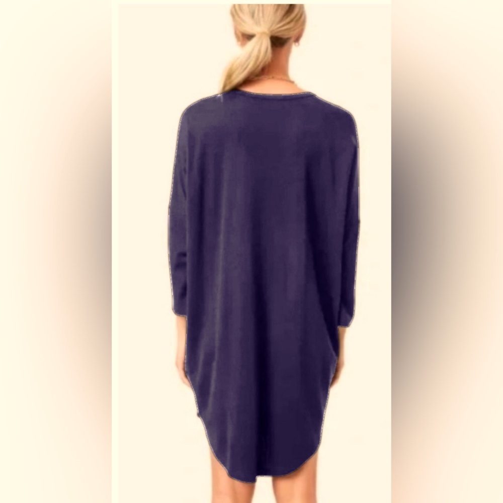 Tuckernuck x Pomander Place | Sue Sweatshirt Dress Navy Blue Size‎ XS/S Coastal - Picture 4 of 12
